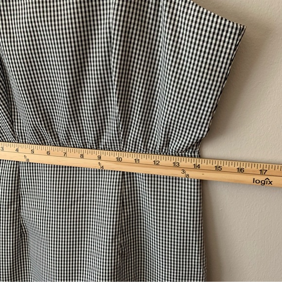 Zaful Gingham Plaid Check Black & White Mini Dress Ruffle Hem Coquette Girl US 4 - Picture 11 of 12